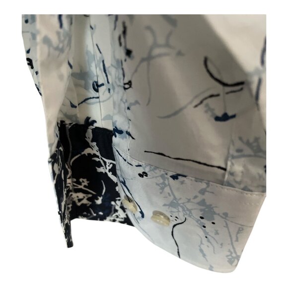 Murano Men’s Long Sleeve Button Down Shirt – Size L – Abstract Floral Print – Mo - Picture 6 of 8